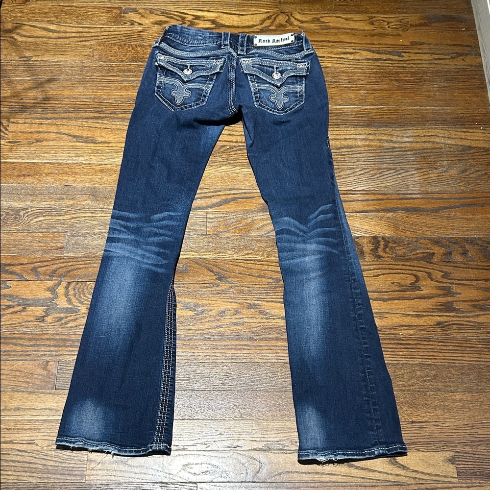 Rock Revival Blue Maggie Boot Cut Jeans. 1 - Picture 4 of 6